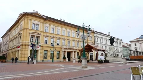 View on the main square in Szeged Stock Footage 66777547