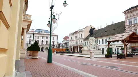 View on the main square in Szeged Stock Footage 71895241