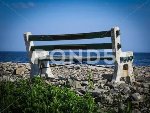 View of maine by the ocean Stock Photos