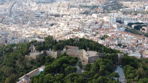 View of Malaga, Spain Stock Footage 101528236