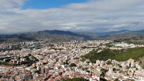 View of Malaga, Spain Stock Footage 101528561