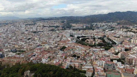 View of Malaga, Spain Stock Footage 101529408