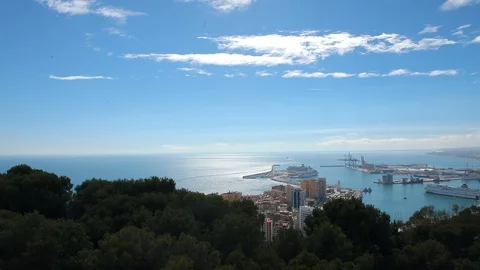 View of Malaga, Spain Stock Footage 101533710
