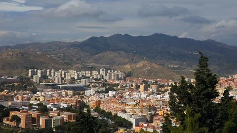 View of Malaga, Spain Stock Footage 101533806