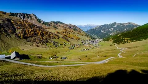 View to Malbun, Liechtenstein Stock Photos