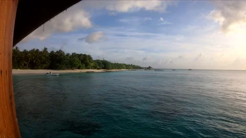 View of a Maldive island Stock Footage 155727049