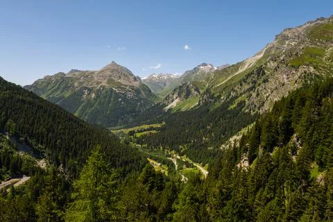 View from Maloja pass Stock Photos