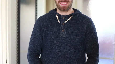 View of man hands holding bunch of spinach Stock Footage 59541806