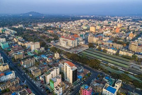 The view of Mandalay Stock Photos