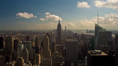 View of manhattan and Empire state building  Stock-Footage 71237172
