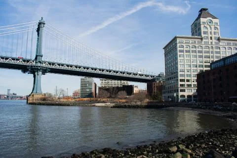 A view of Manhattan Bridge Stock Photos