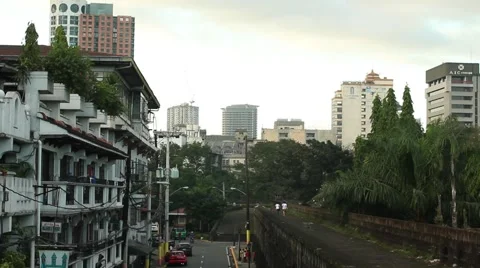 View Manila Intramuros Stock Footage 43910305