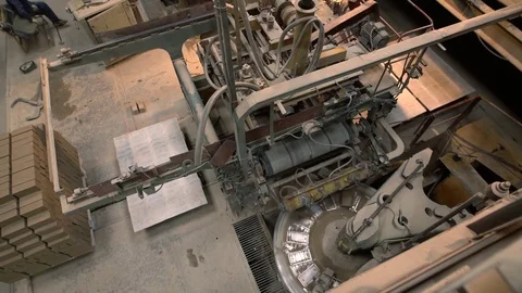 View of manufacturing facility during operation Video stock 69741054