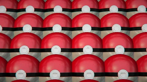 View of Many pokeballs Stock Footage 65504847