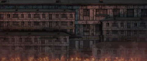 View of the many windows of and old panelblock building. Stock Footage 264160464