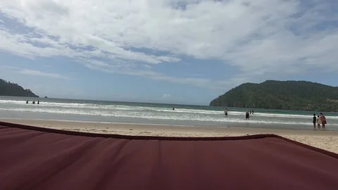 View of Maracas beach, Trinidad Video stock 335900007