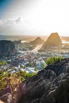 View from the Marble mountains Stock Photos