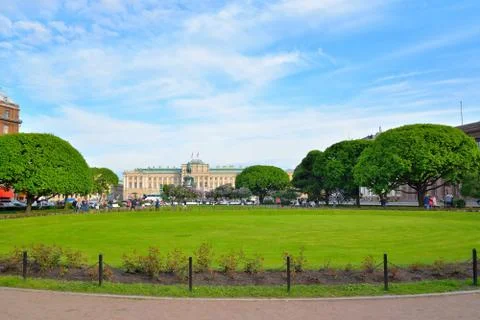 View of the Mariinsky Palace, the legislative Assembly from St. Isaac's squar Foto stock