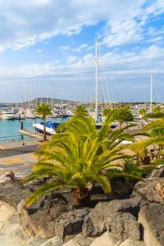 View of marina Rubicon Stock Photos