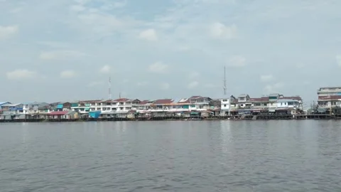 View of the market Stock Footage 247778345