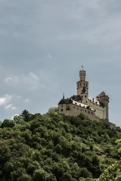 View of the Marksburg Castle Foto stock