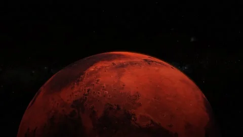 View Mars planet 3d on space Stock Footage 221910778