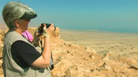 View from Masada Stock Footage 12143597