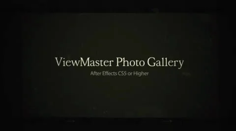 View Master Photo Gallery After Effects stock