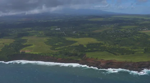 A View of the Maui Coast Stock Footage 51519593