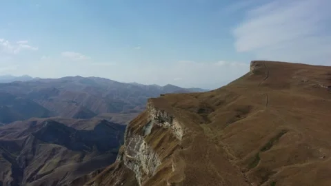 View on the Mayak Mountain in Gunib district Dagestan Stock Footage 286056826