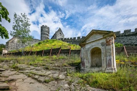 View of the medieval castle Stock Photos