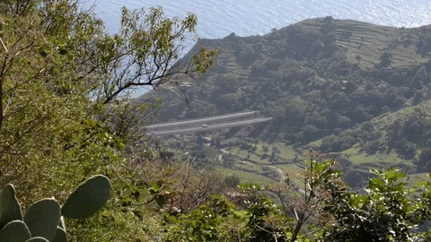 View of the Mediterranean highway Stock Footage 97757934