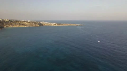 View of the Mediterranean peninsula. Stock-Footage 166058651