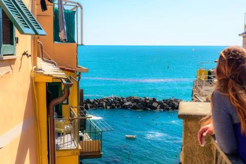 View of the Mediterranean Sea Stock Photos