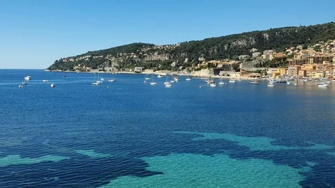 View Of The Mediterranean Sea From A Train Stock Footage 129824913