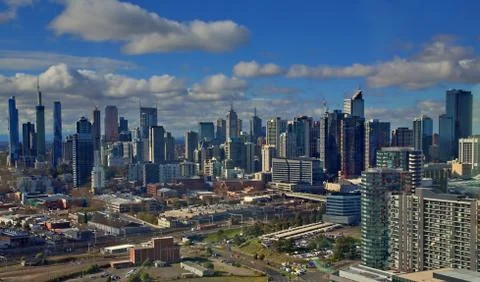 View of Melbourne, Australia Stock Photos
