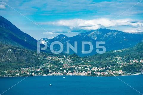 View on Menaggio on Lake Como Lecco Lombardy Italy Stock Photos