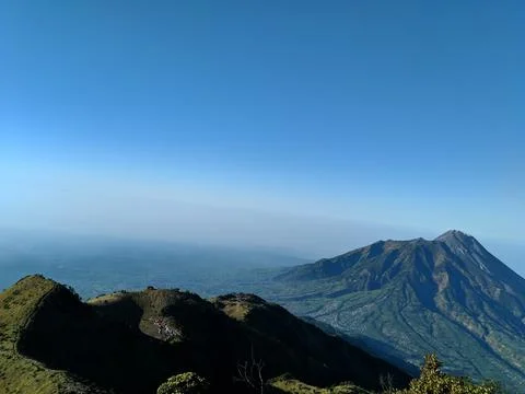 View of merapi mountain Stock Photos