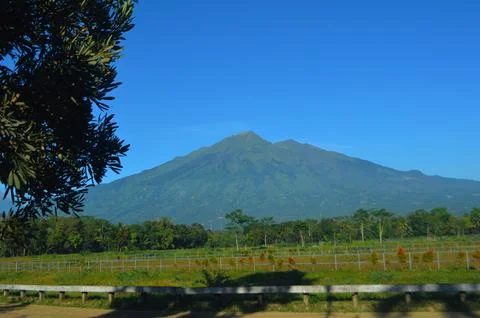 View of merbabu mountain Stock-Fotos