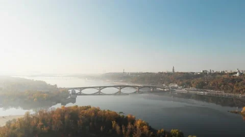 View of the Metro Bridge Stock Footage 147465712