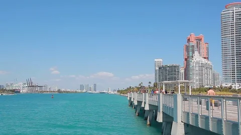 View of Miami Stock Footage 77525938