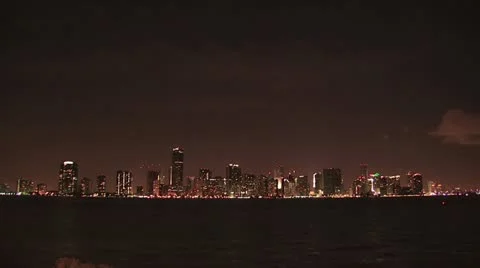 View of Miami s High Rises From A Car In Motion Stock-Footage 19261549