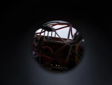 View of the microcircuits Stock Photos