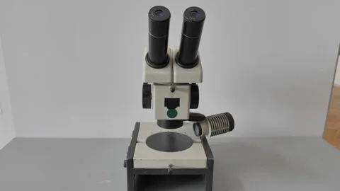 View Of Microscope In Laboratory Stock Footage 316831307