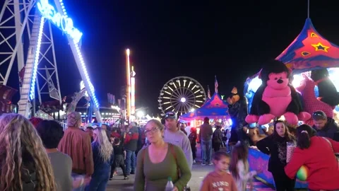 View of the midway. Stock Footage 164699075