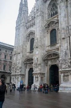 View from Milan Cathedral Stock Photos