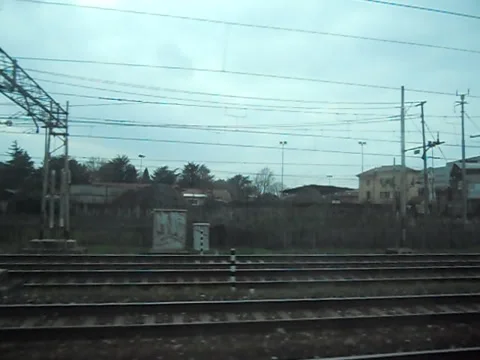 A View of Milan Suburban From Inside A Train in 2010 03 Stock-Footage 153311294