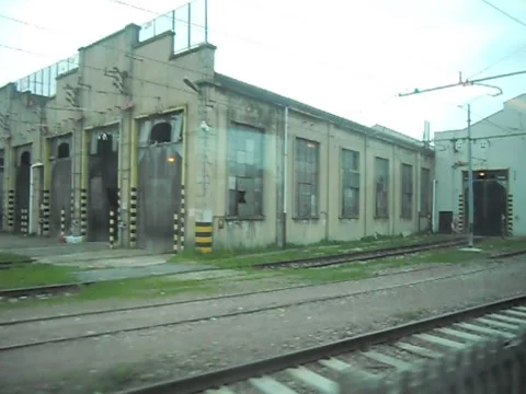 A View of Milan Suburban From Inside A Train in 2010 02 Stock Footage 153311297