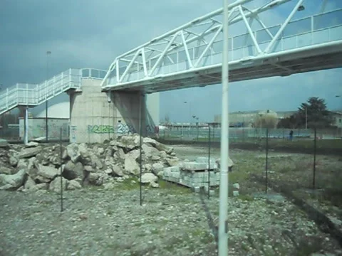 A View of Milan Suburban From Inside A Train in 2010 06 Stock Footage 153311306