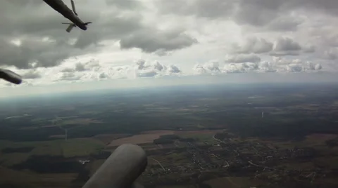 View from military helicopter Stock Footage 44373290
